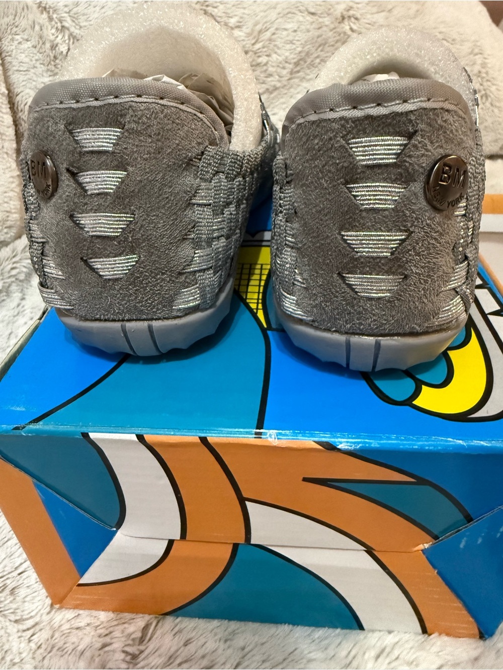 bernie mev. Kids Gray Slip-On Dress Shoes